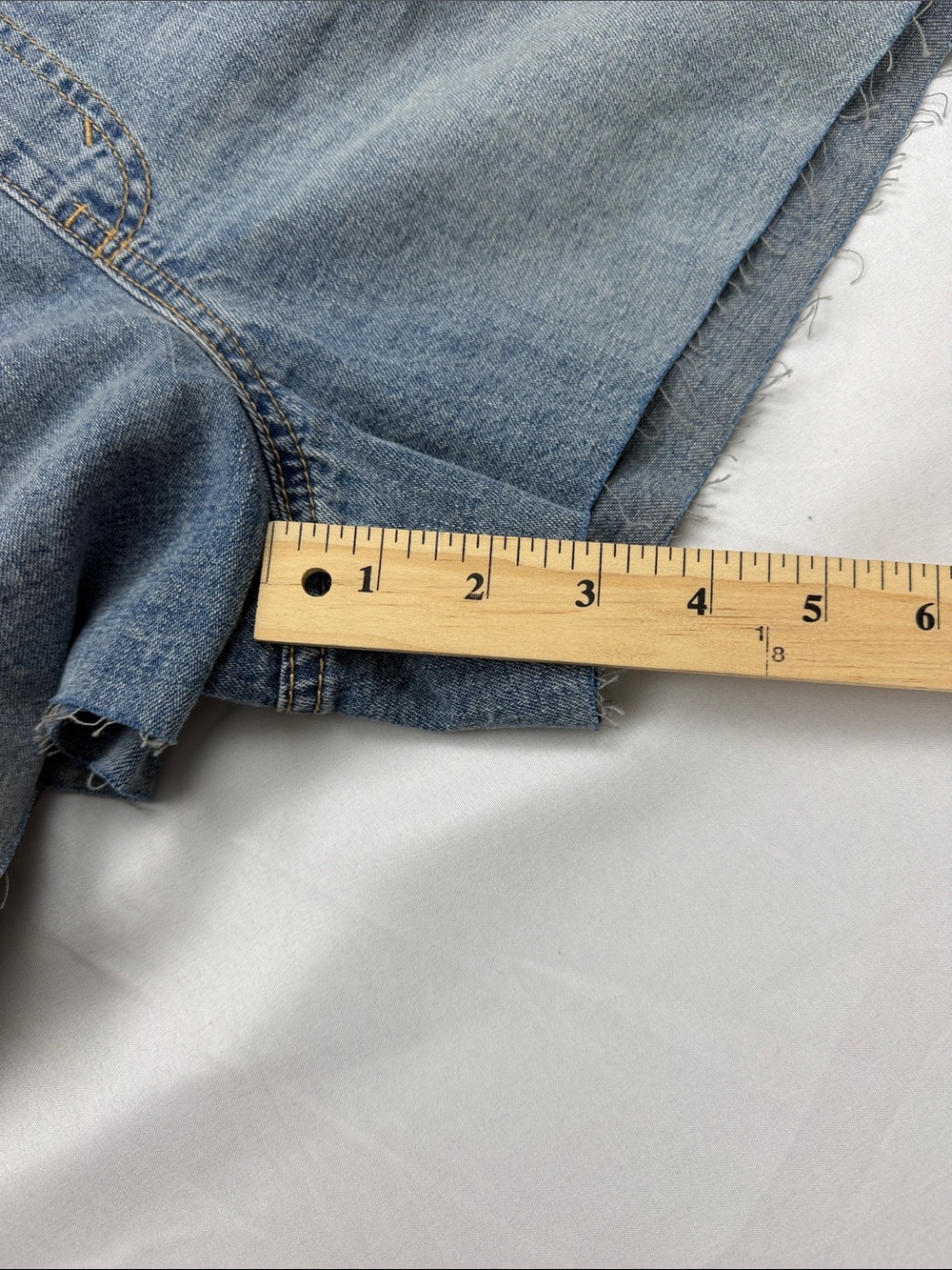 wild fable Light Blue Denim Overall Jean Shorts - Picture 5 of 10